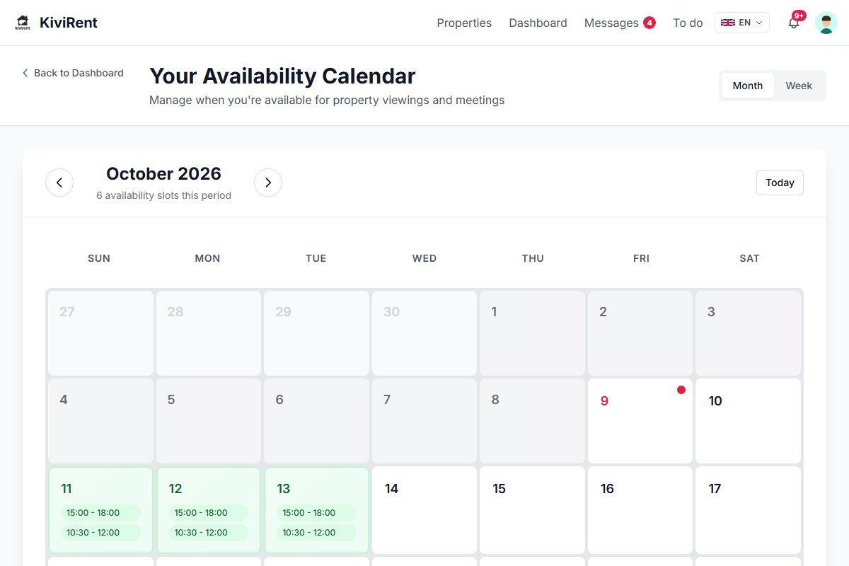 The schedule for all your homes, in one place