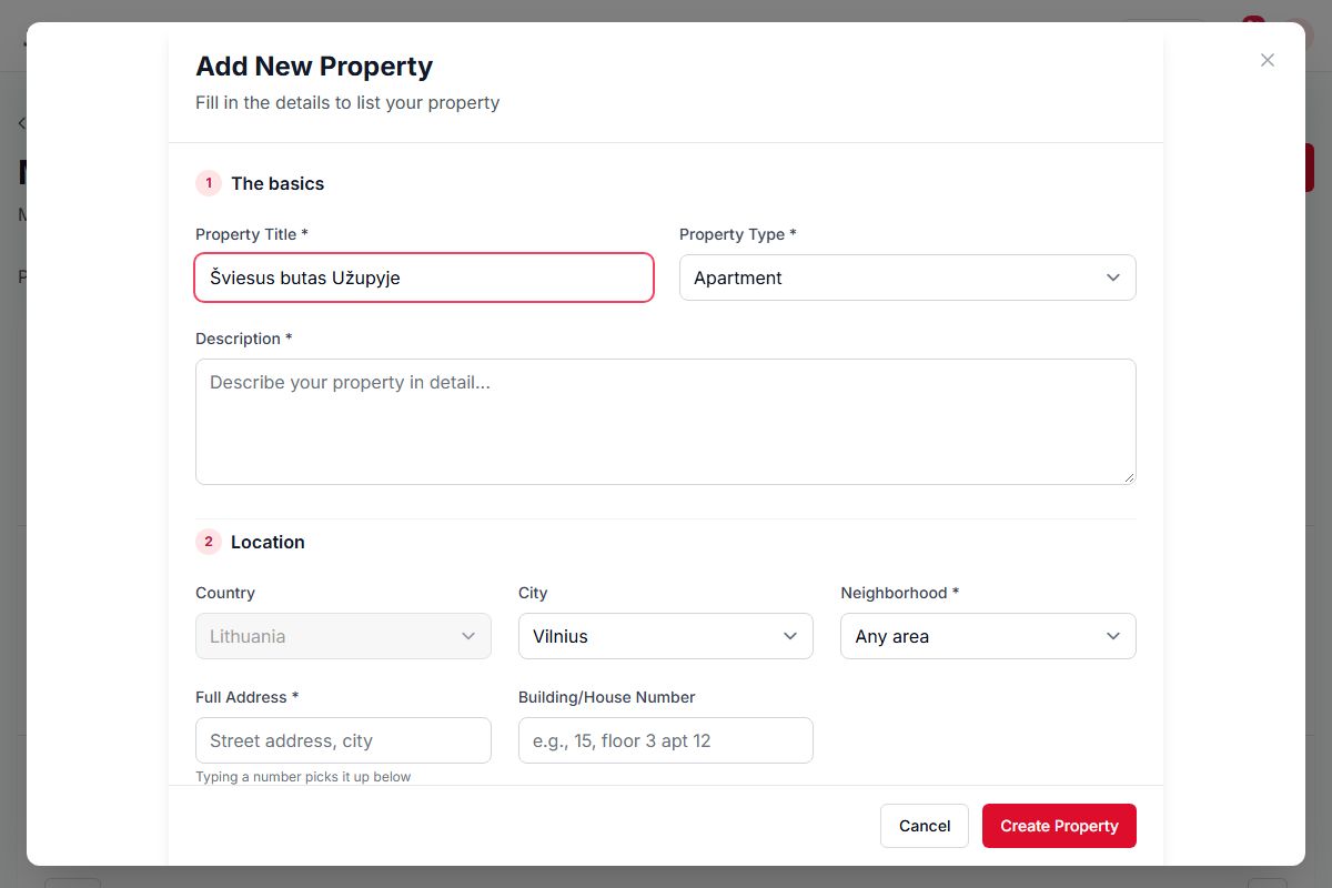 Your listing, ready in minutes